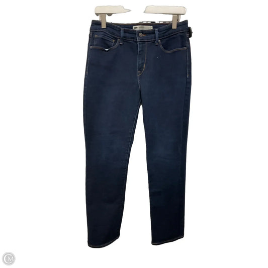 Jeans Straight By Levis In Blue Denim, Size: 10