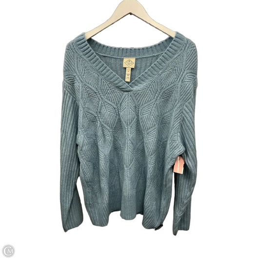 Sweater By St Johns Bay In Blue, Size: 1x