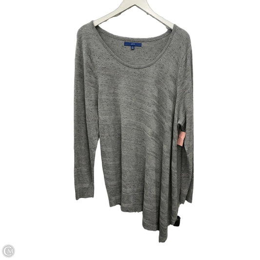 Top Long Sleeve By Apt 9 In Grey, Size: 1x