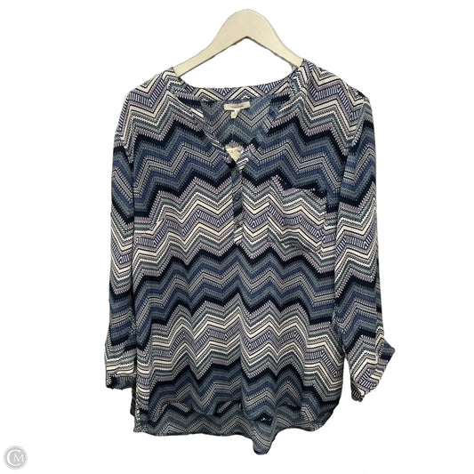 Top 3/4 Sleeve By Maurices In Blue, Size: Xl