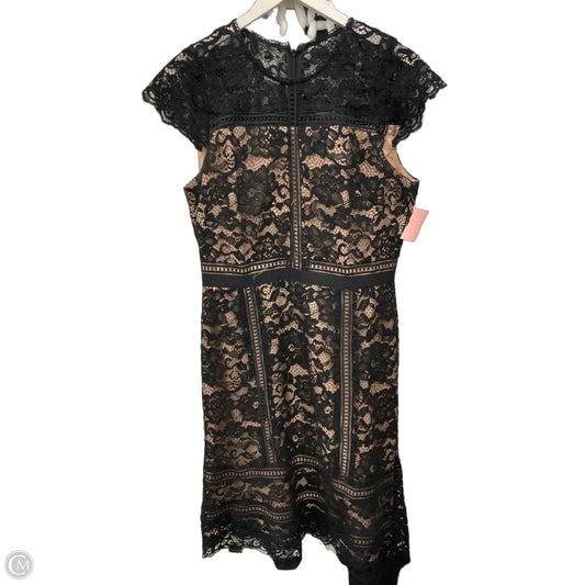 Dress Party Midi By White House Black Market In Black & Tan, Size: M