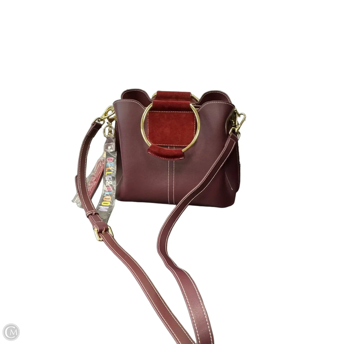 Handbag Leather By Clothes Mentor, Size: Medium