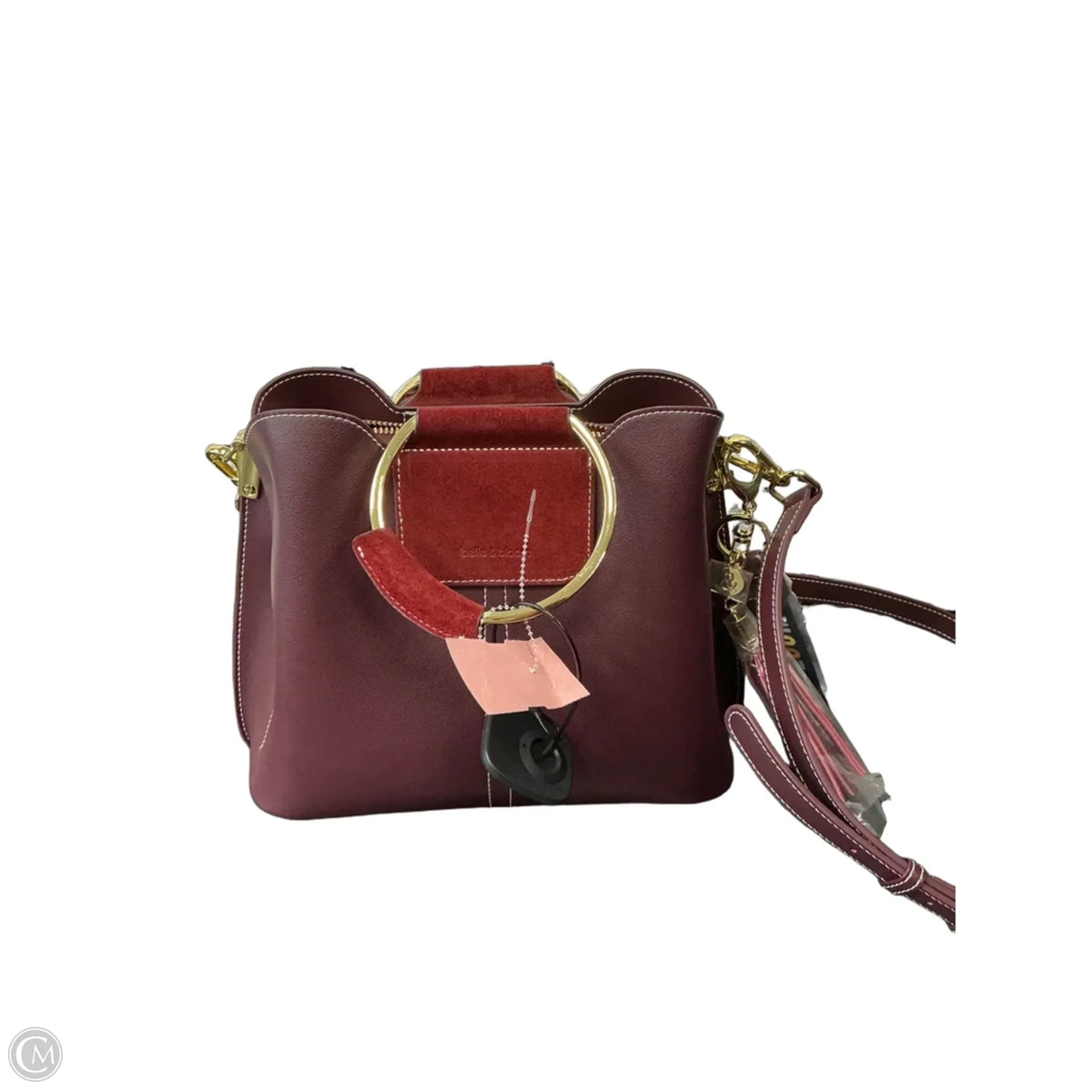 Handbag Leather By Clothes Mentor, Size: Medium