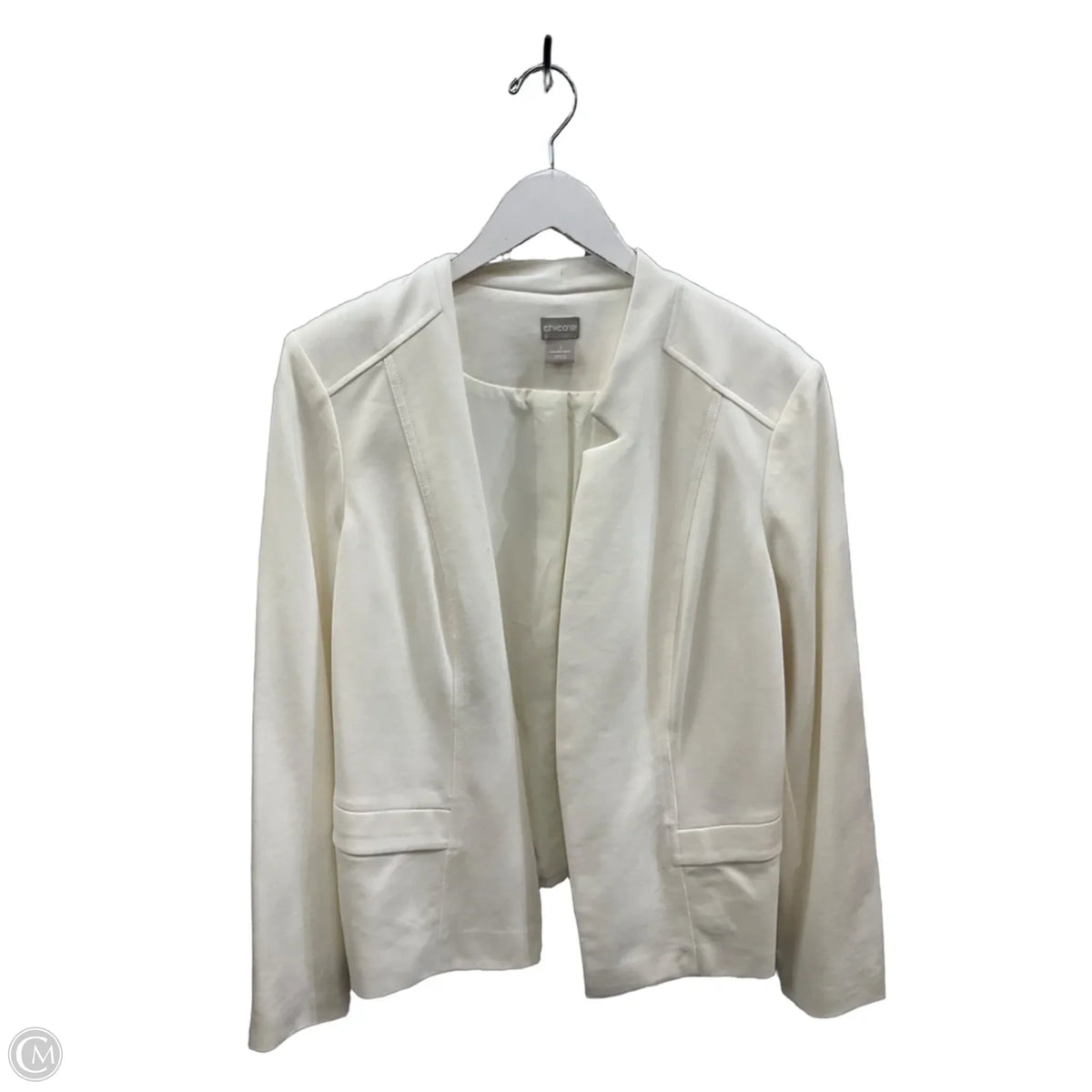 Blazer By Chicos In Ivory, Size: L