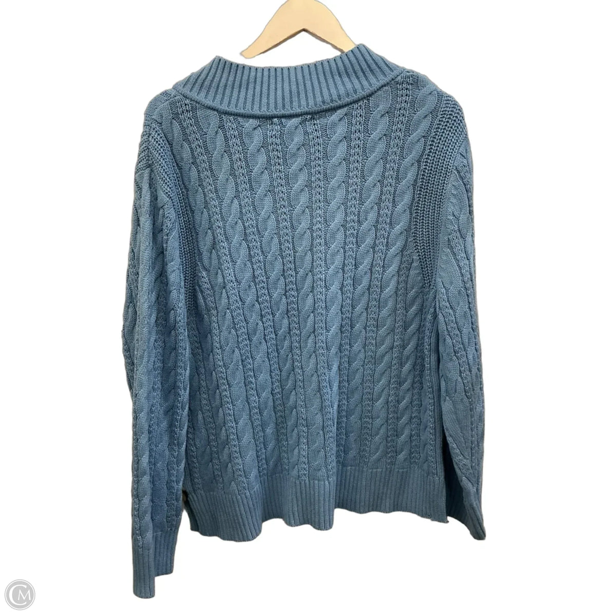 Sweater By Ava & Viv In Blue, Size: 1x