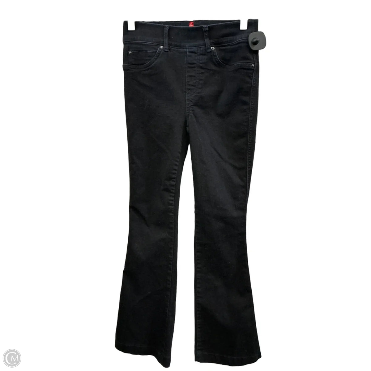 Jeans Flared By Spanx In Black Denim, Size: 0