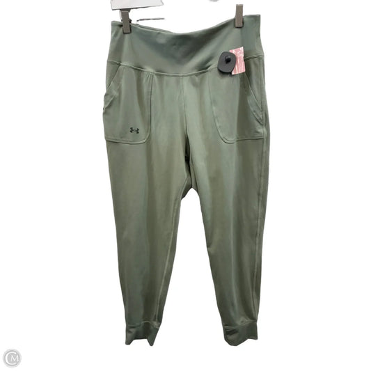 Athletic Pants By Under Armour In Green, Size: L