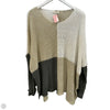Sweater By Easel In Tan & White, Size: 1x