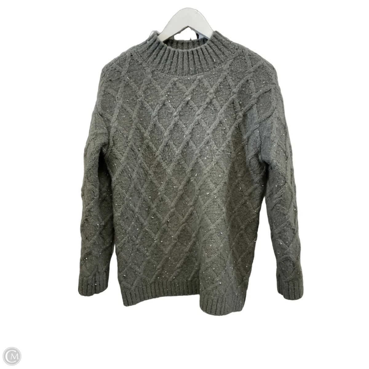 Sweater By Ann Taylor In Grey, Size: Sp
