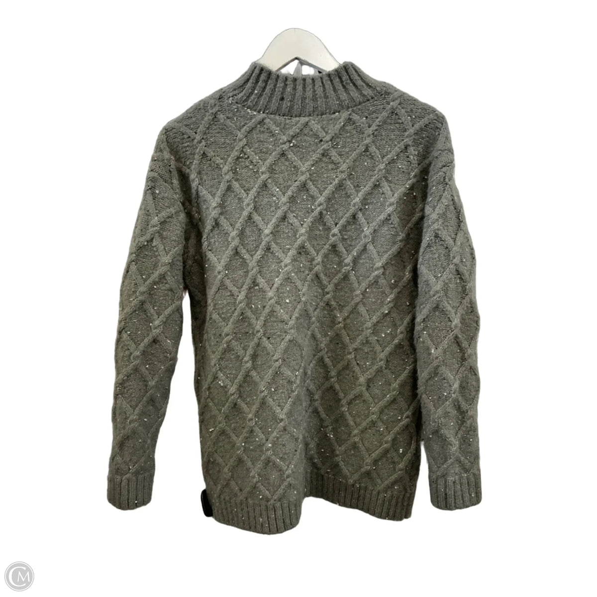 Sweater By Ann Taylor In Grey, Size: Sp