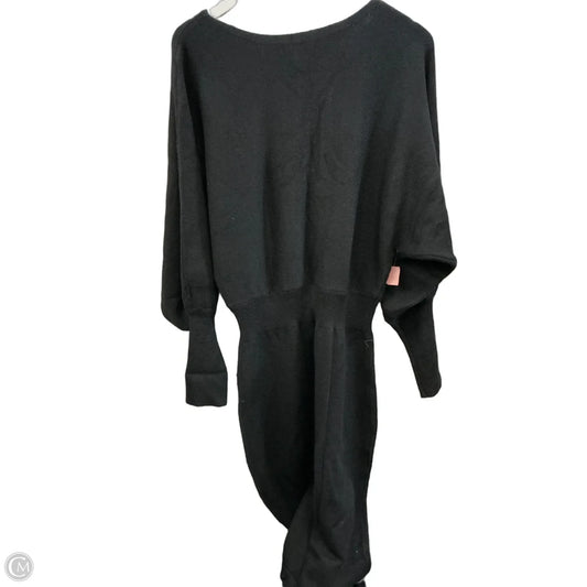 Dress Sweater By Clothes Mentor In Black, Size: L