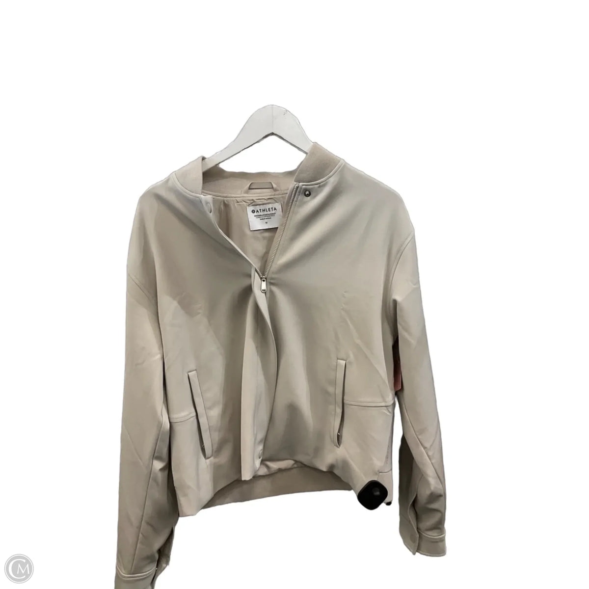 Athletic Jacket By Athleta In Tan, Size: M