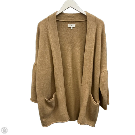Sweater Cardigan By Lou And Grey In Tan, Size: S