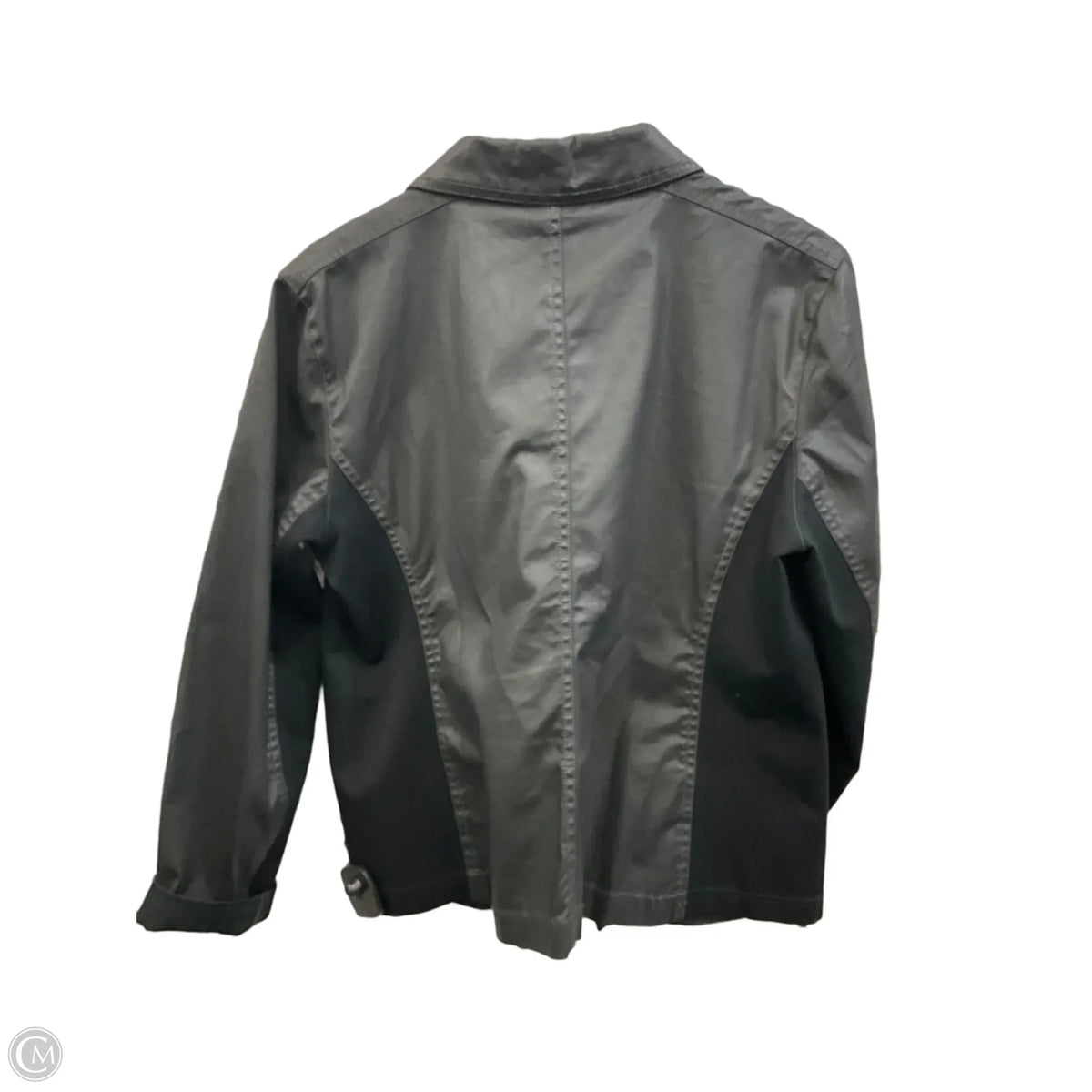 Jacket Moto By Eileen Fisher In Black, Size: L