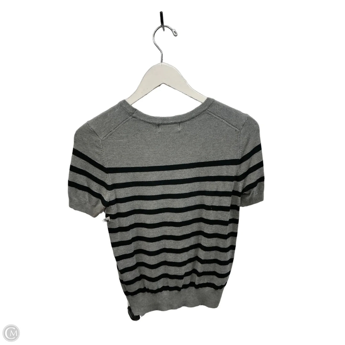 Top Short Sleeve By Be Cool In Black & Grey, Size: S