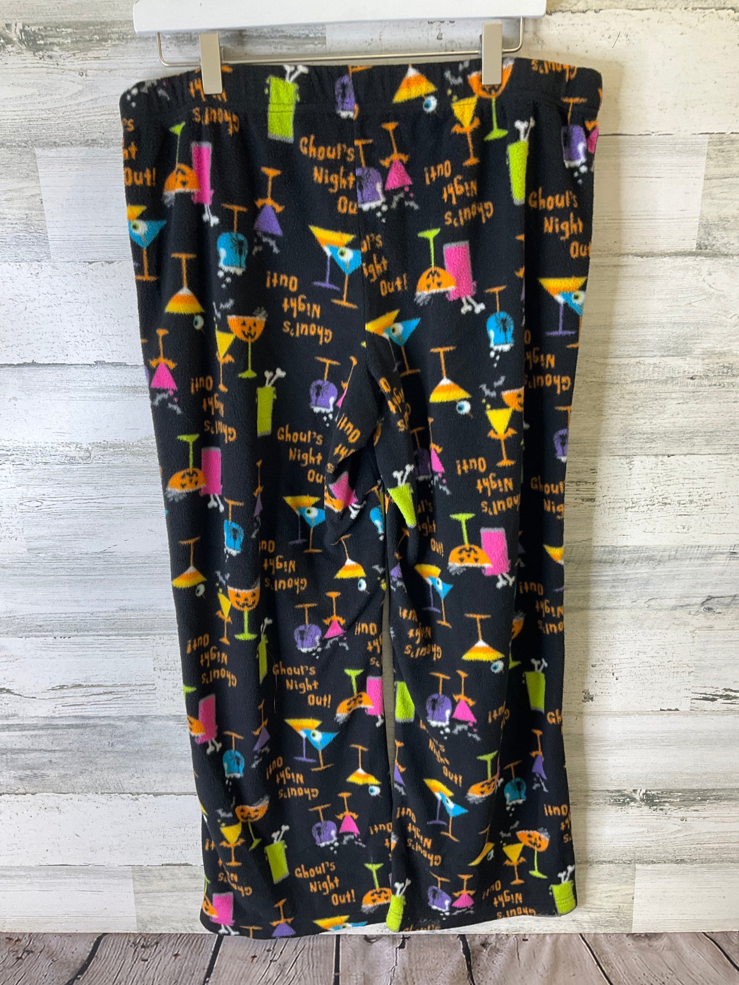 Pajama Pants By Clothes Mentor In Black, Size: L