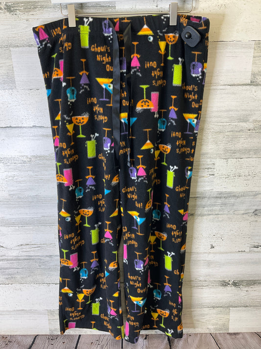 Pajama Pants By Clothes Mentor In Black, Size: L