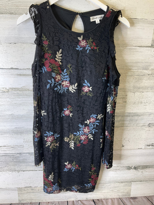 Black Dress Casual Midi Clothes Mentor, Size S