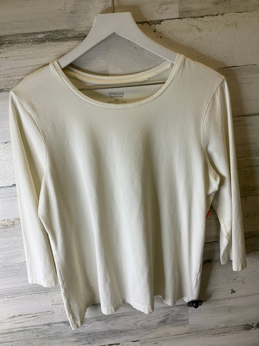 Top 3/4 Sleeve Basic By Chicos  Size: L