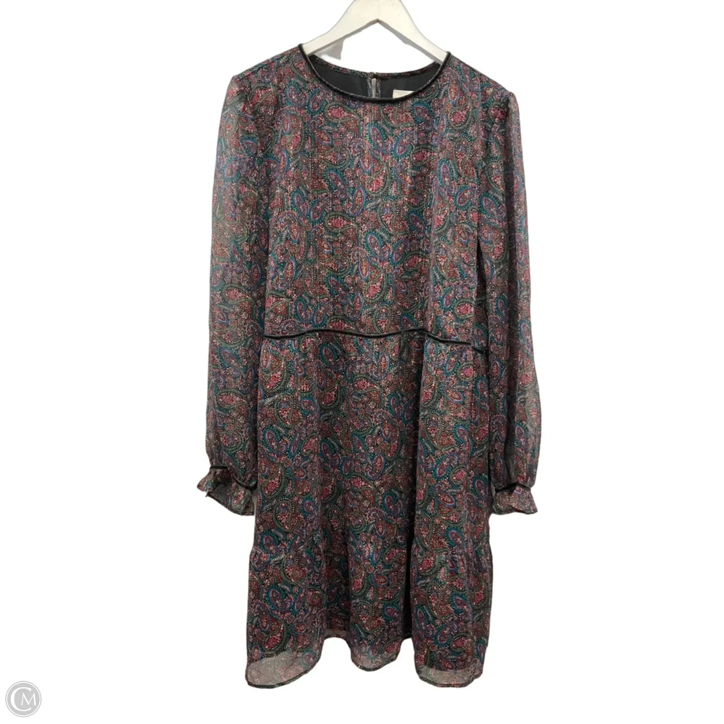 Dress Casual Short By Loft In Paisley Print, Size: Xl