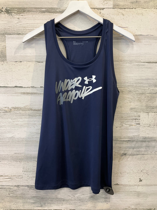 Navy Top Sleeveless Under Armour, Size S