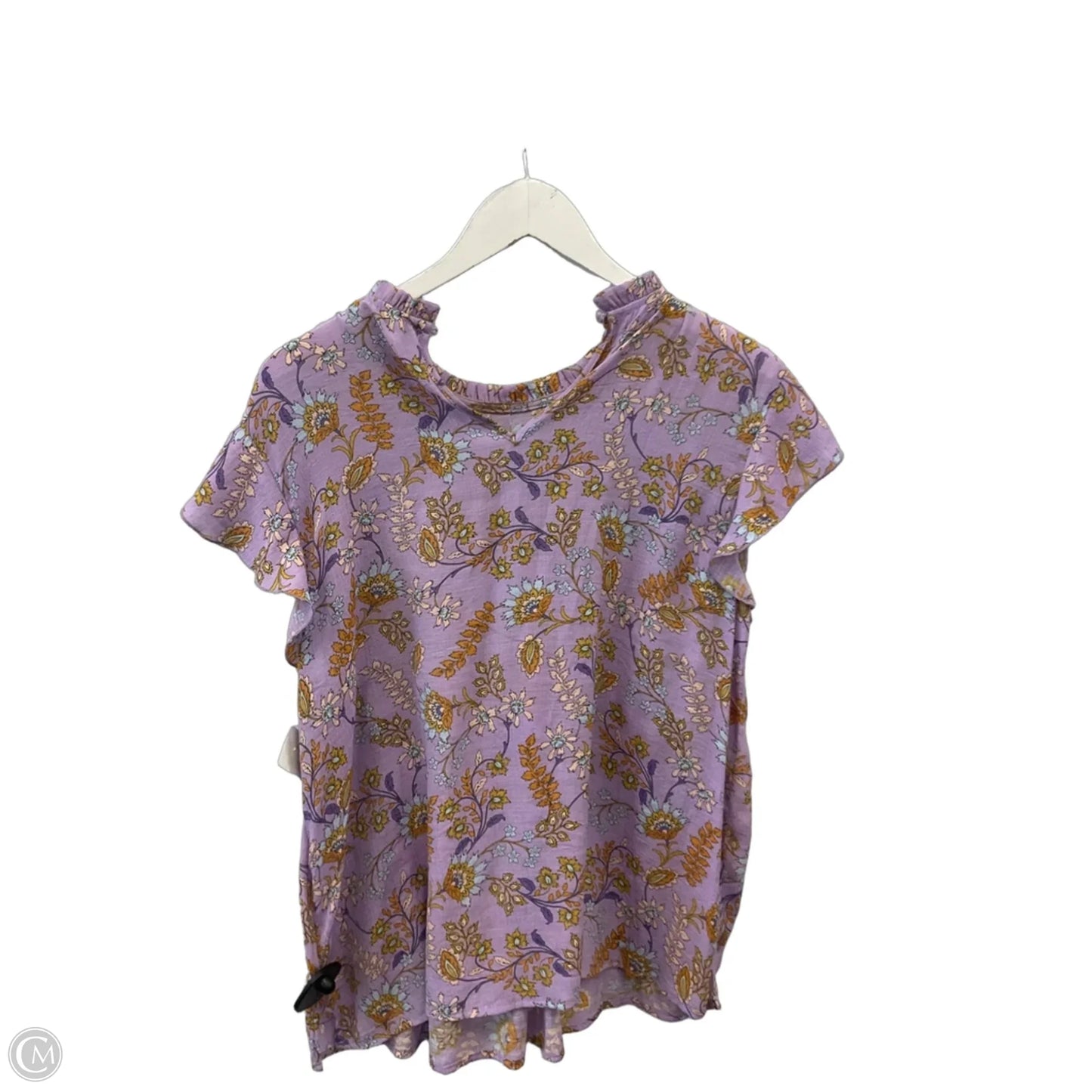 Top Short Sleeve By Nanette By Nanette Lepore In Purple, Size: L