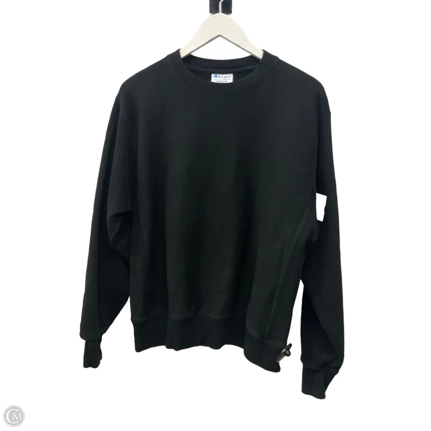 Athletic Sweatshirt Crewneck By Champion In Black, Size: M