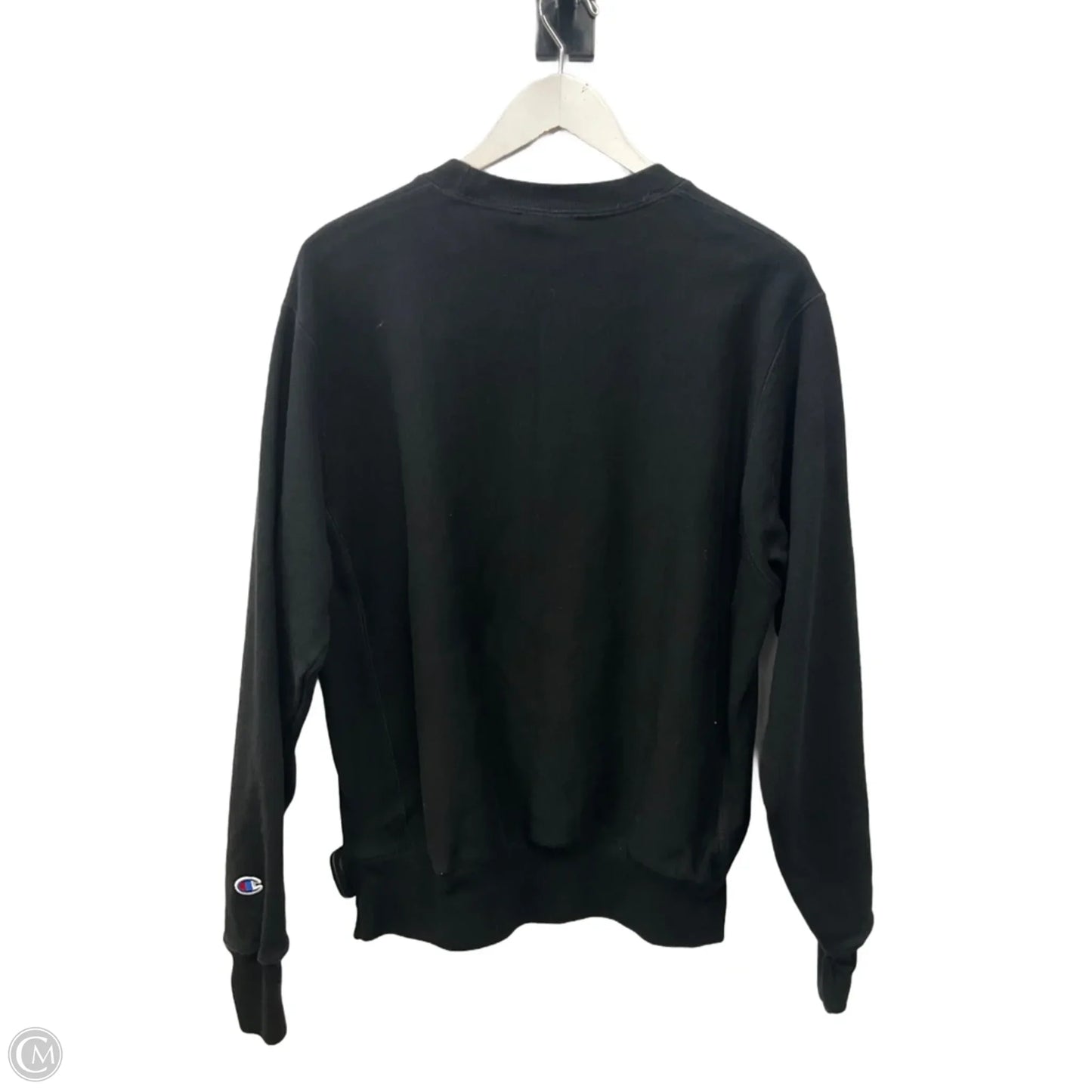 Athletic Sweatshirt Crewneck By Champion In Black, Size: M