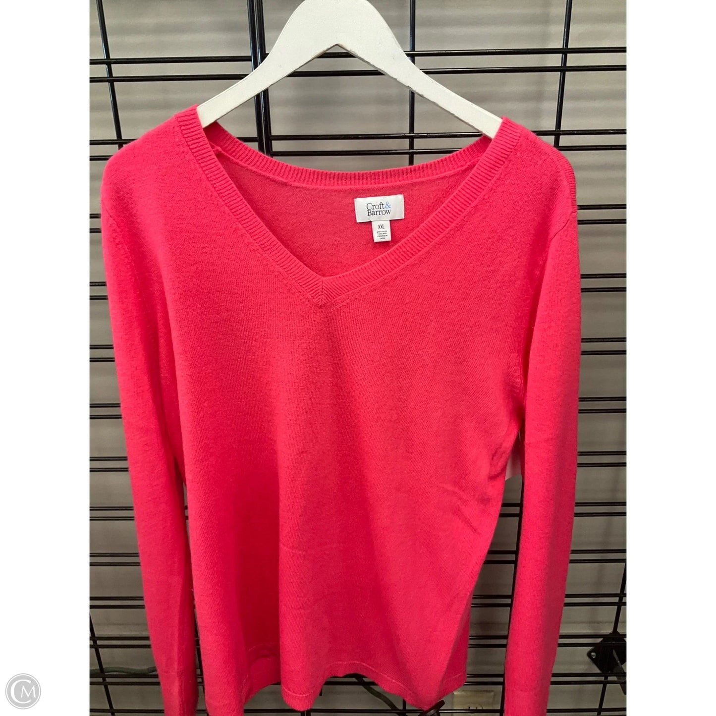 Sweater By Croft And Barrow In Pink, Size: Xxl