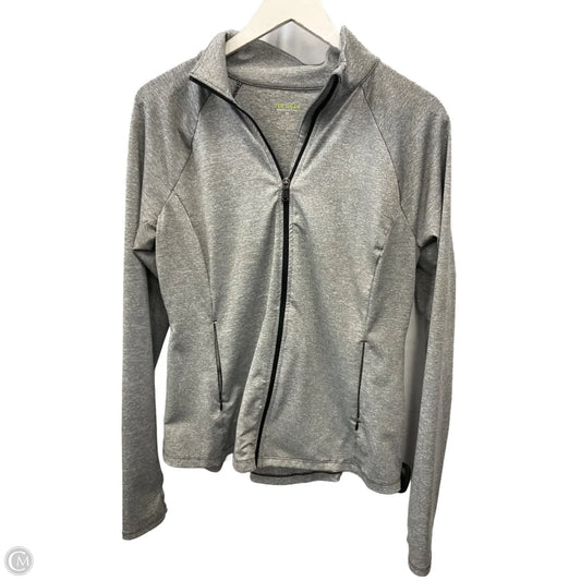 Athletic Jacket By Tek Gear In Grey, Size: M