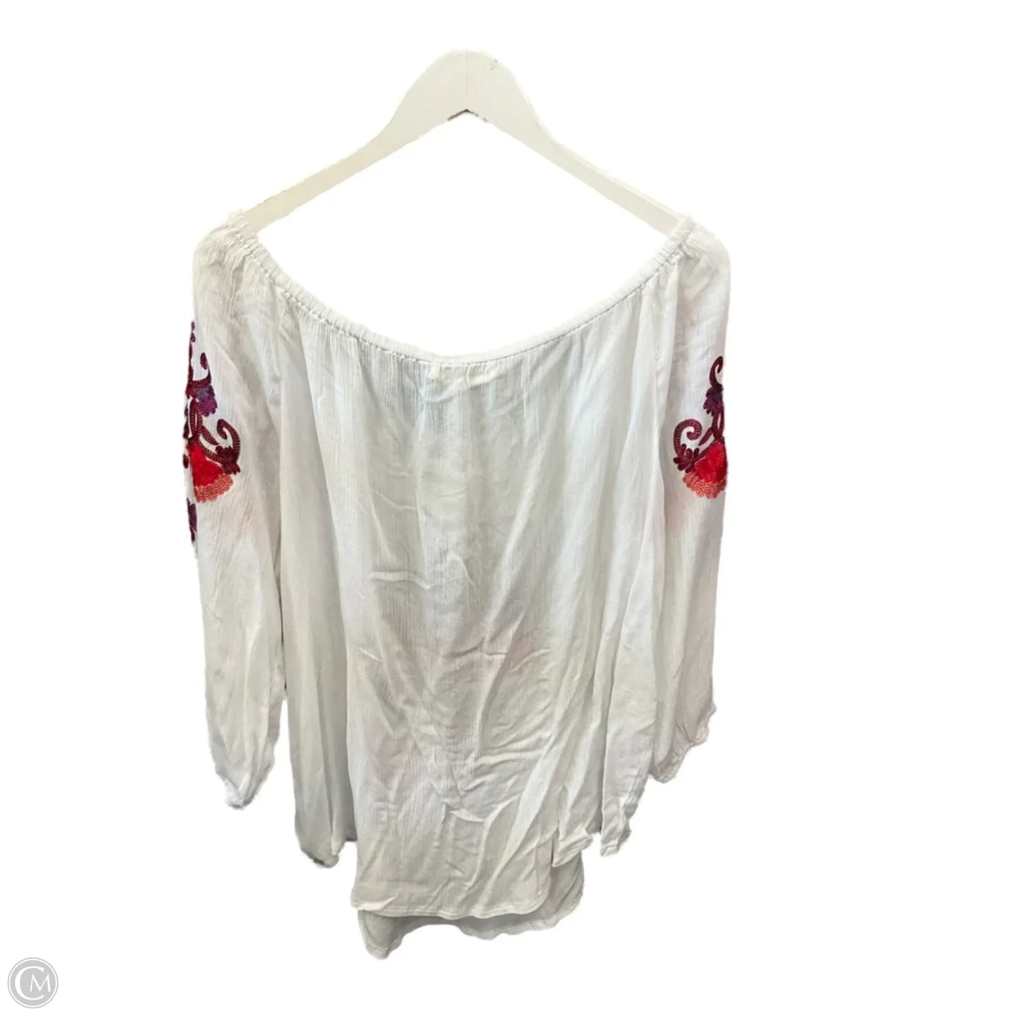 Top 3/4 Sleeve By Solitaire In White, Size: 2x