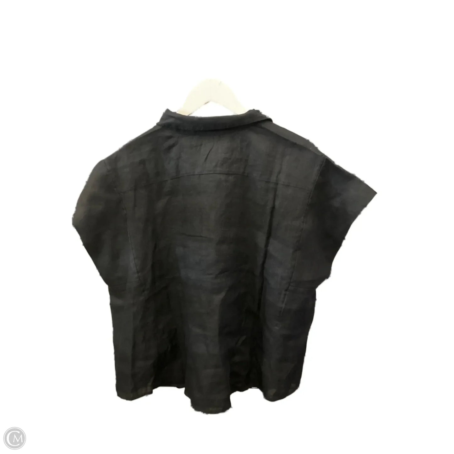 Top Short Sleeve By Chicos In Black, Size: Xxl