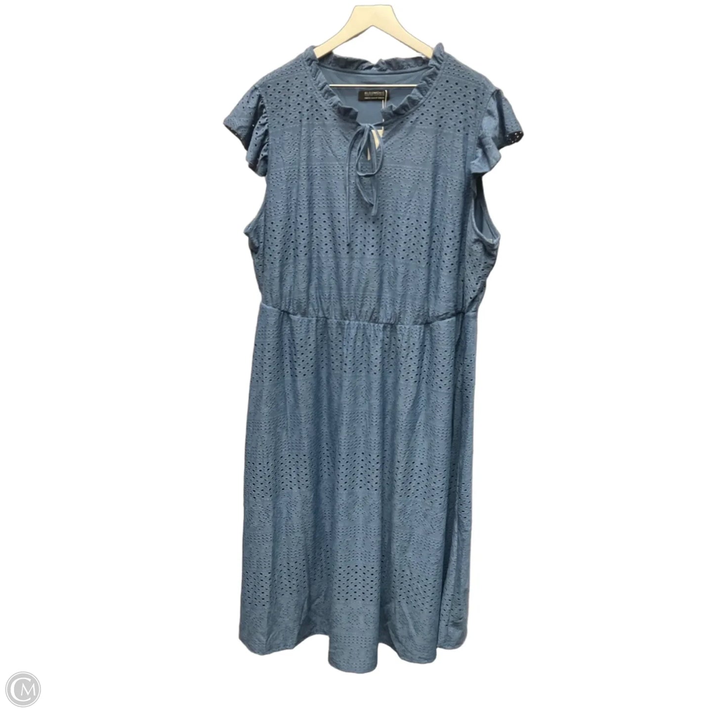 Dress Casual Midi By Clothes Mentor In Blue, Size: 3x