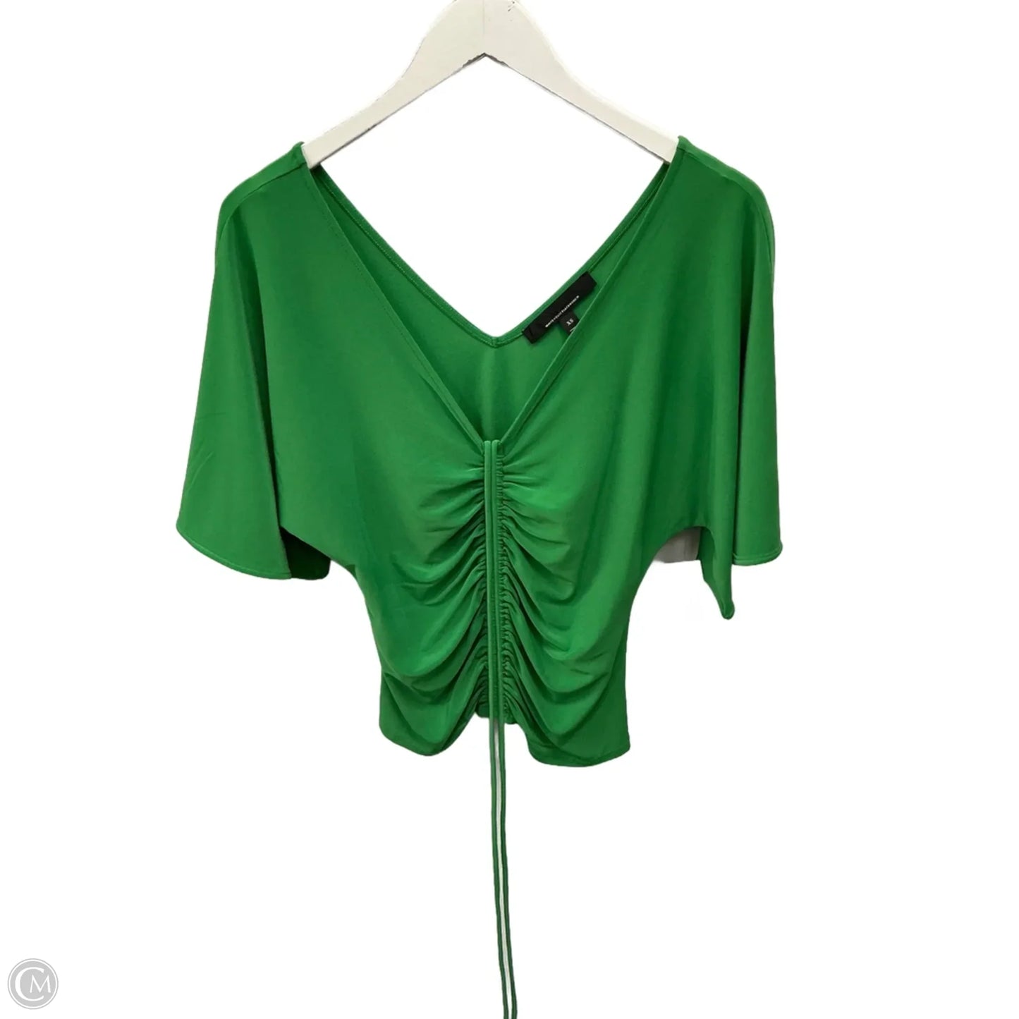 Top Short Sleeve By White House Black Market In Green, Size: Xs