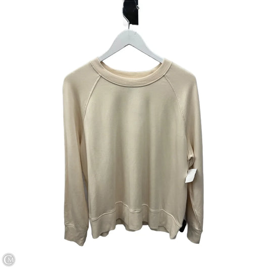 Top Long Sleeve By A New Day In Cream, Size: Xxl