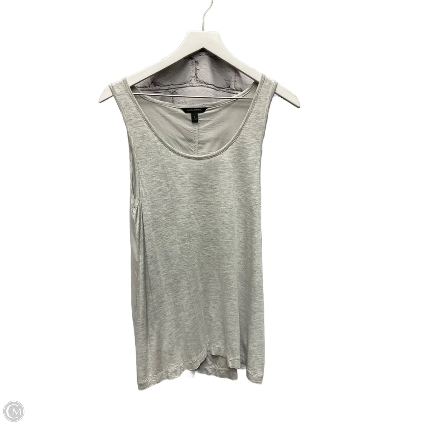 Top Sleeveless By Banana Republic In Grey, Size: S