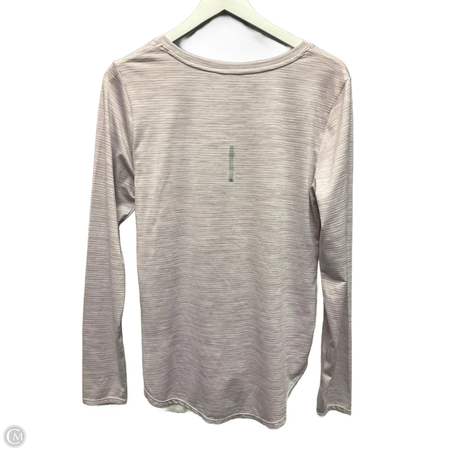 Athletic Top Long Sleeve Crewneck By Reebok In Purple, Size: L