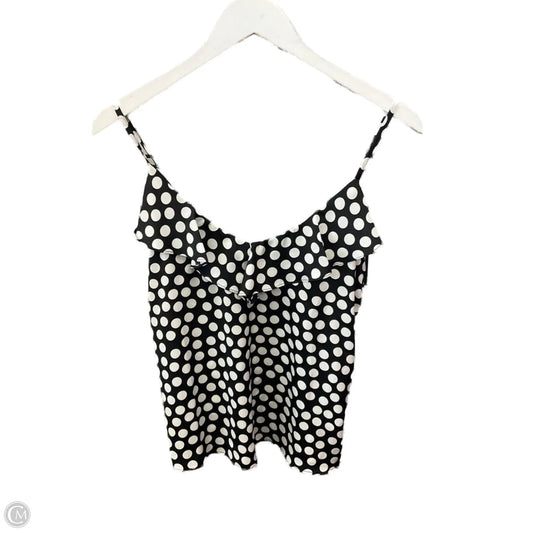 Top Sleeveless By Banana Republic In Black & White, Size: Xs