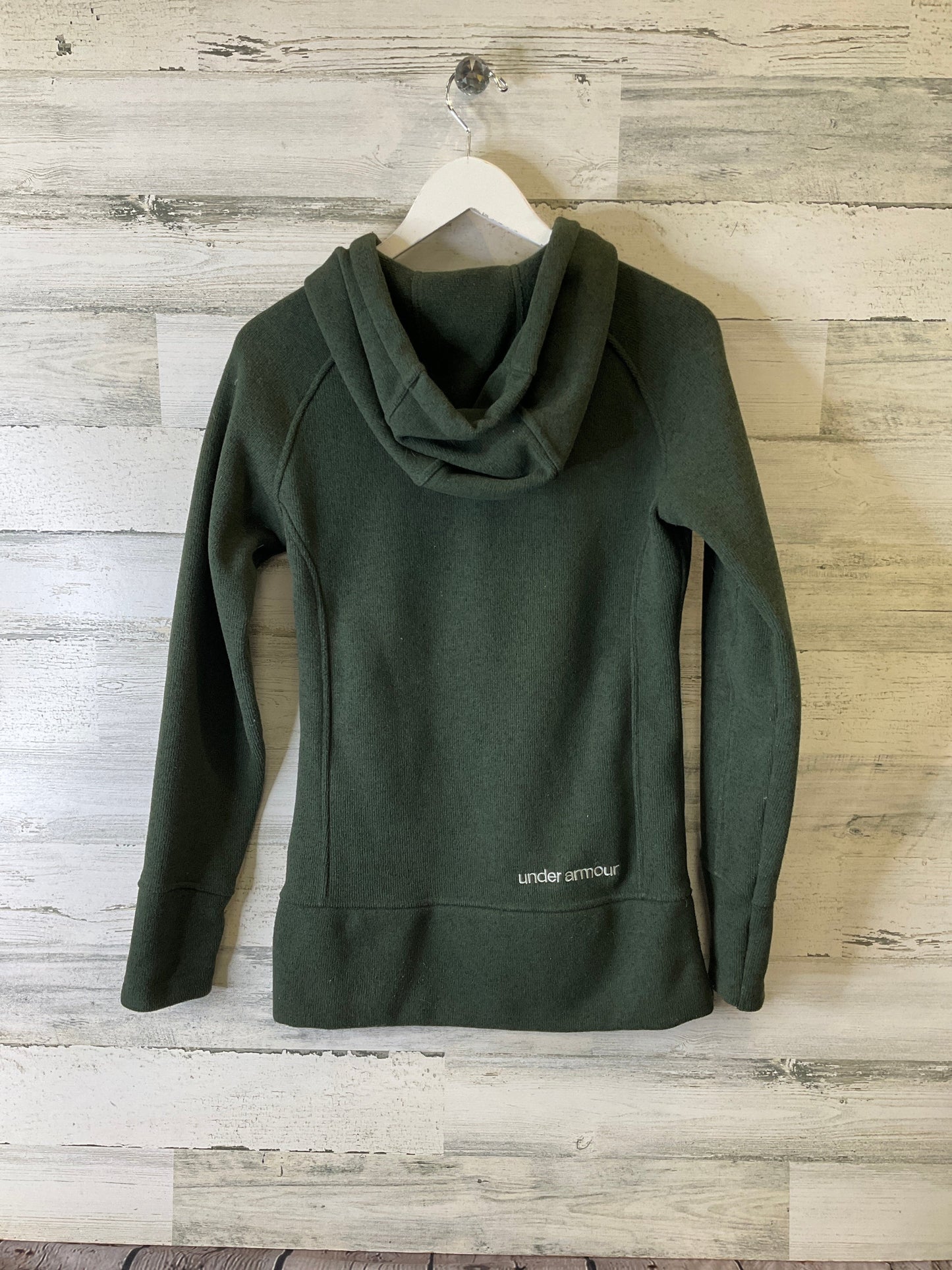 Sweatshirt Hoodie By Under Armour In Green, Size: S