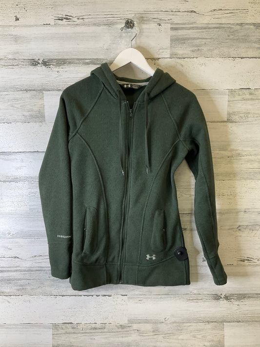 Sweatshirt Hoodie By Under Armour In Green, Size: S