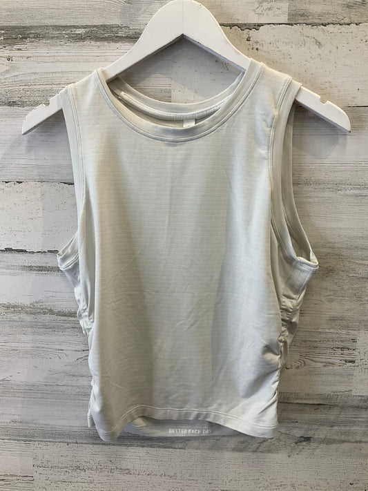 Athletic Top Short Sleeve By Lululemon In Cream, Size: 12