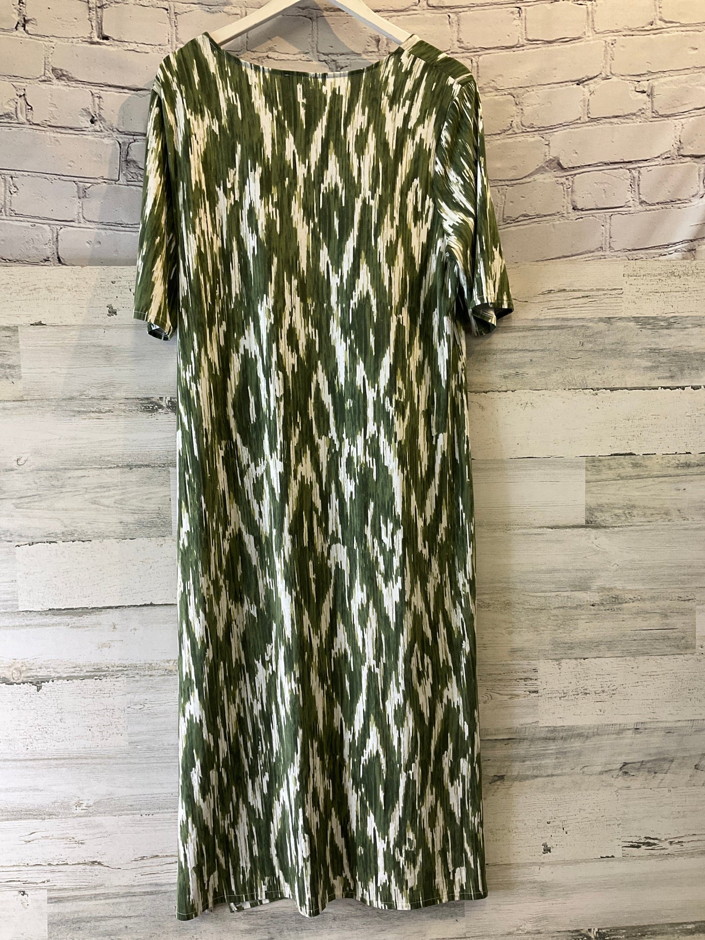 Dress Casual Midi By Chicos In Green, Size: L