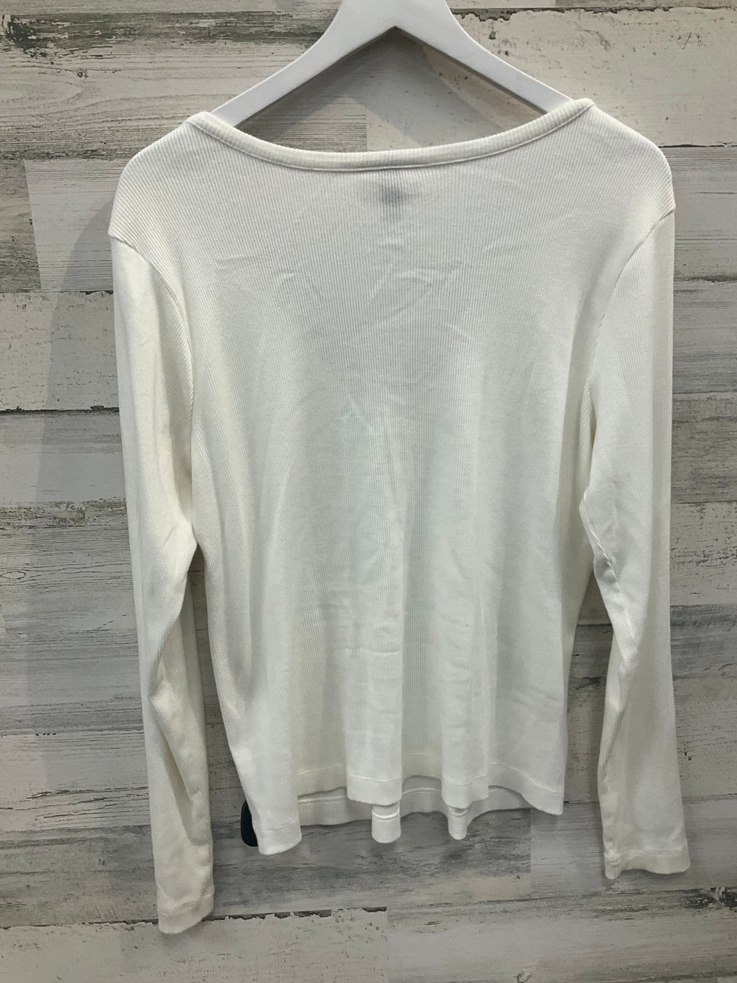 Top Long Sleeve By Universal Thread In White, Size: 2x