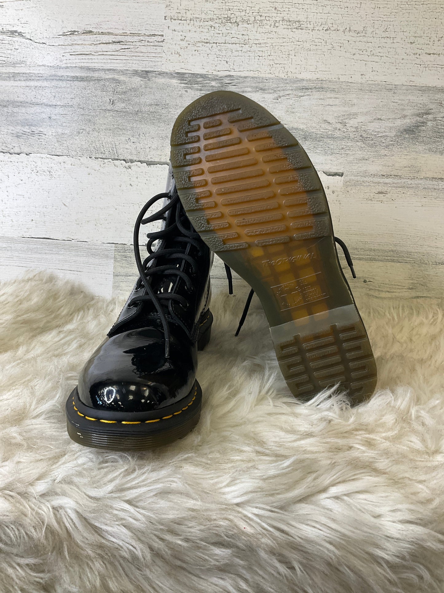 Boots Combat By Dr Martens In Black, Size: 8