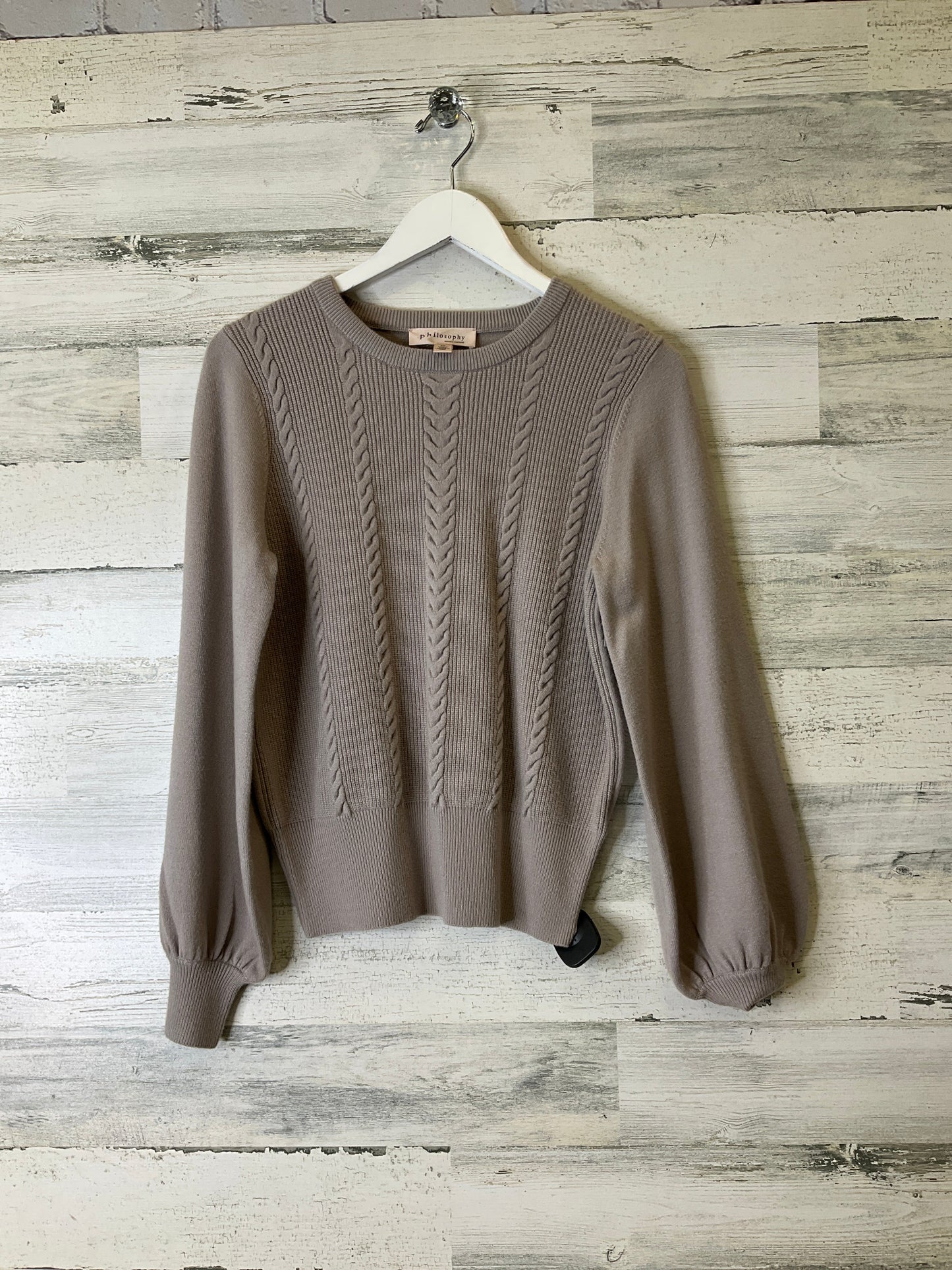 Sweater By Philosophy In Beige, Size: Sp