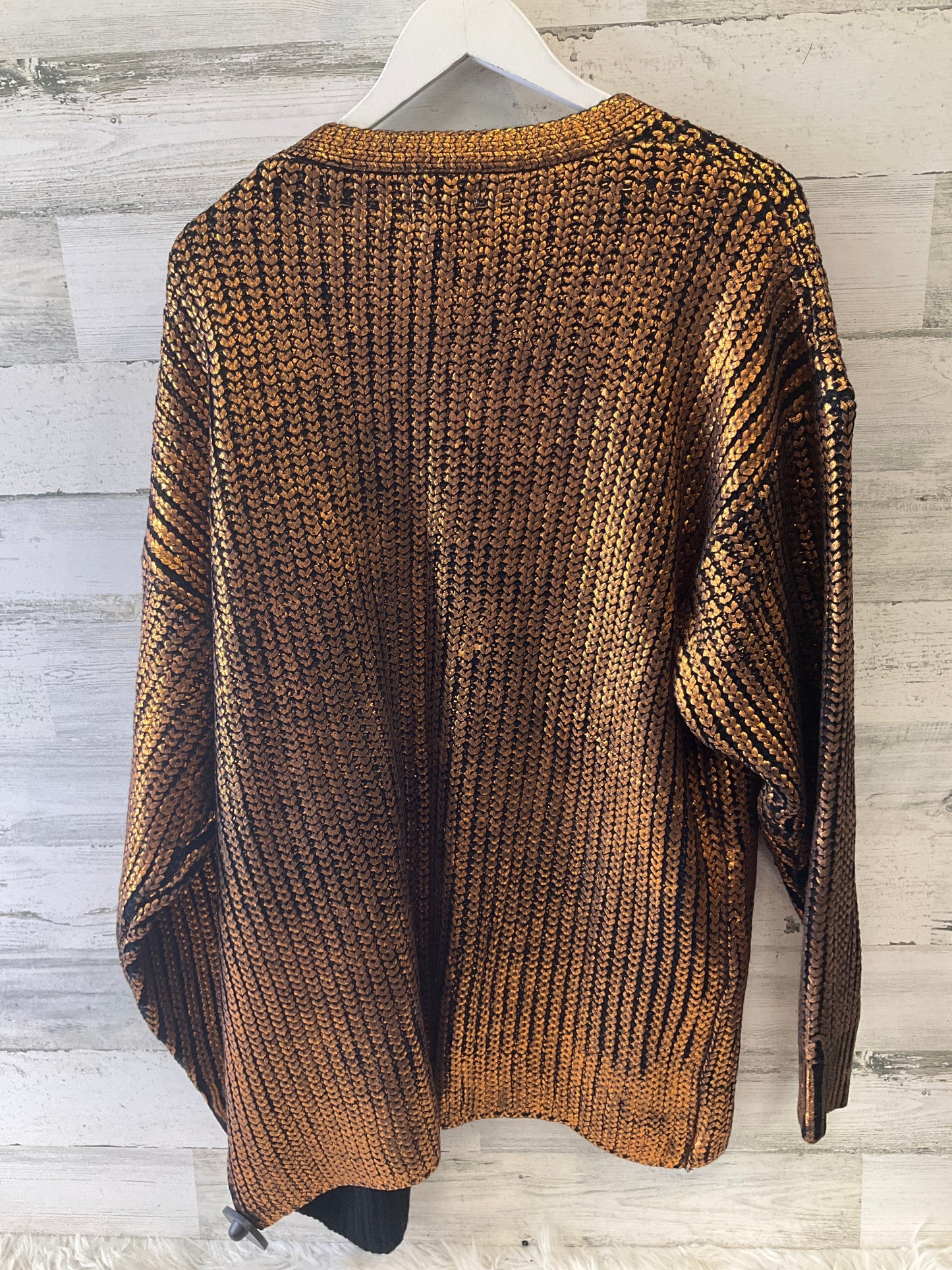 Cardigan By Bibi In Gold, Size: Xl