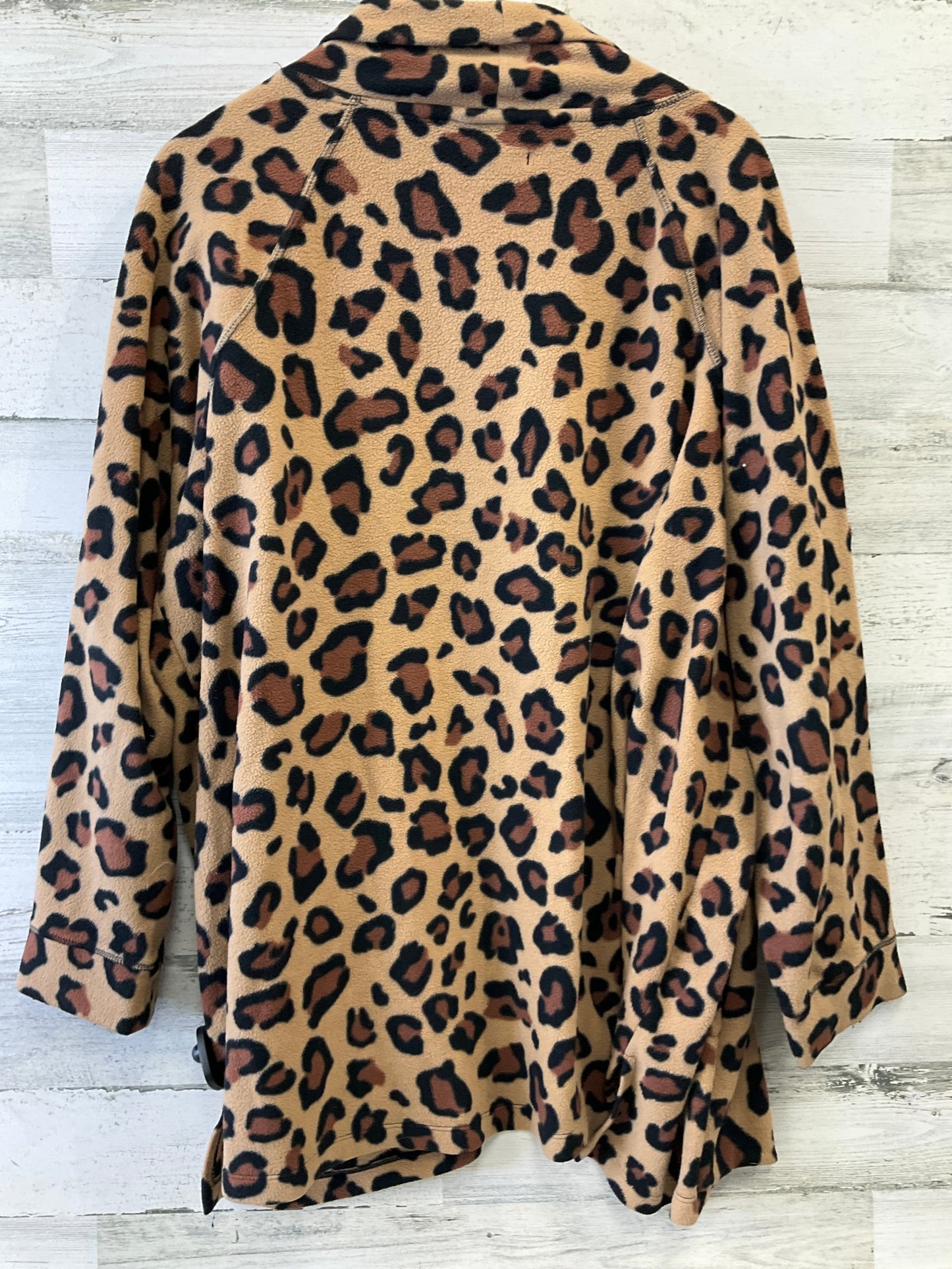 Cardigan By Simply Vera In Animal Print, Size: Xl