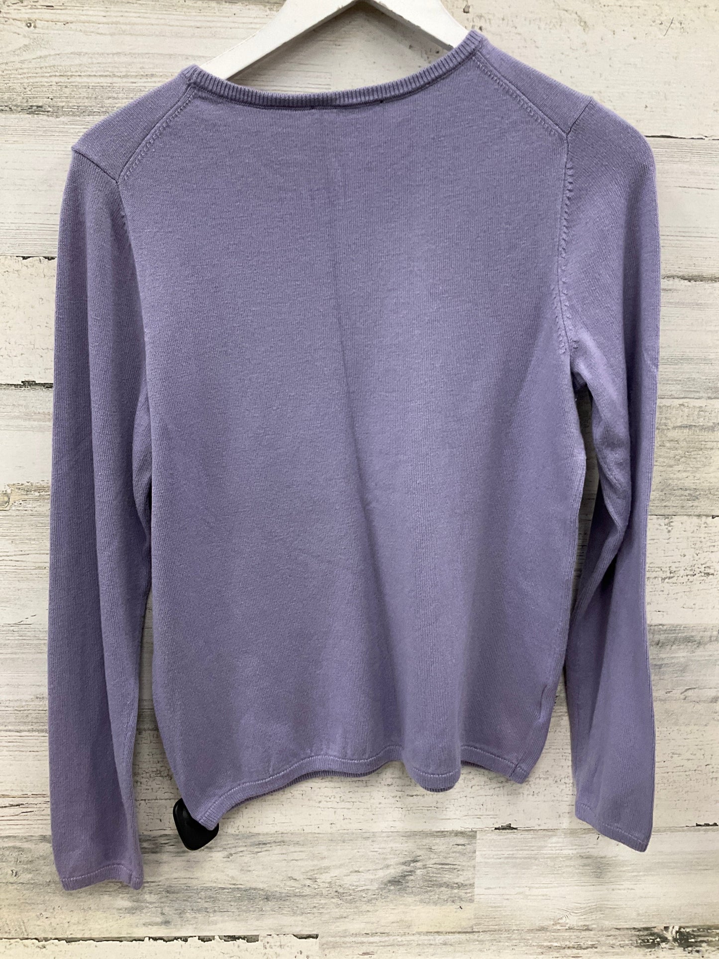 Top Long Sleeve By Ann Taylor In Purple, Size: M