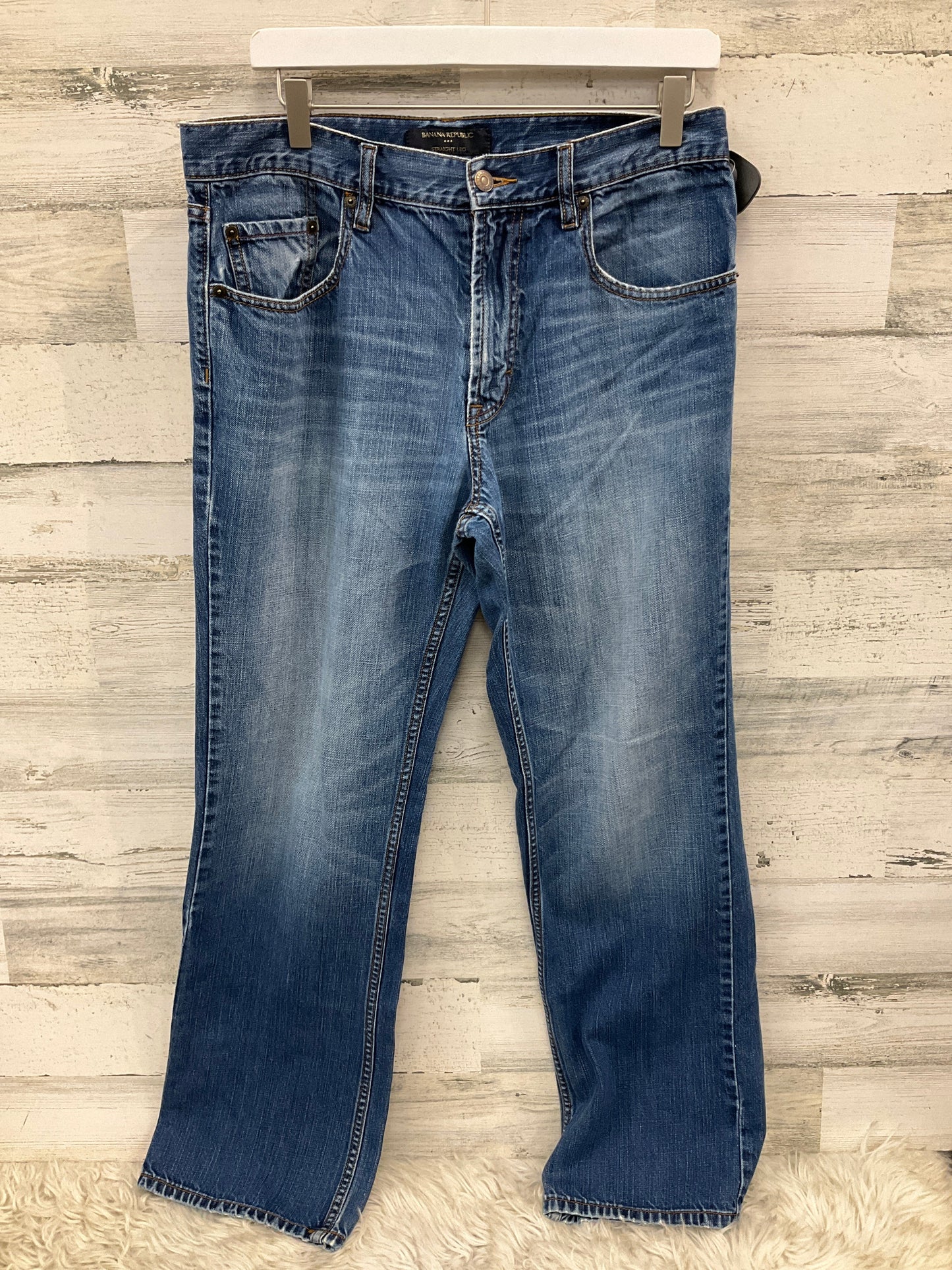 Jeans Boot Cut By Banana Republic In Blue, Size: 16