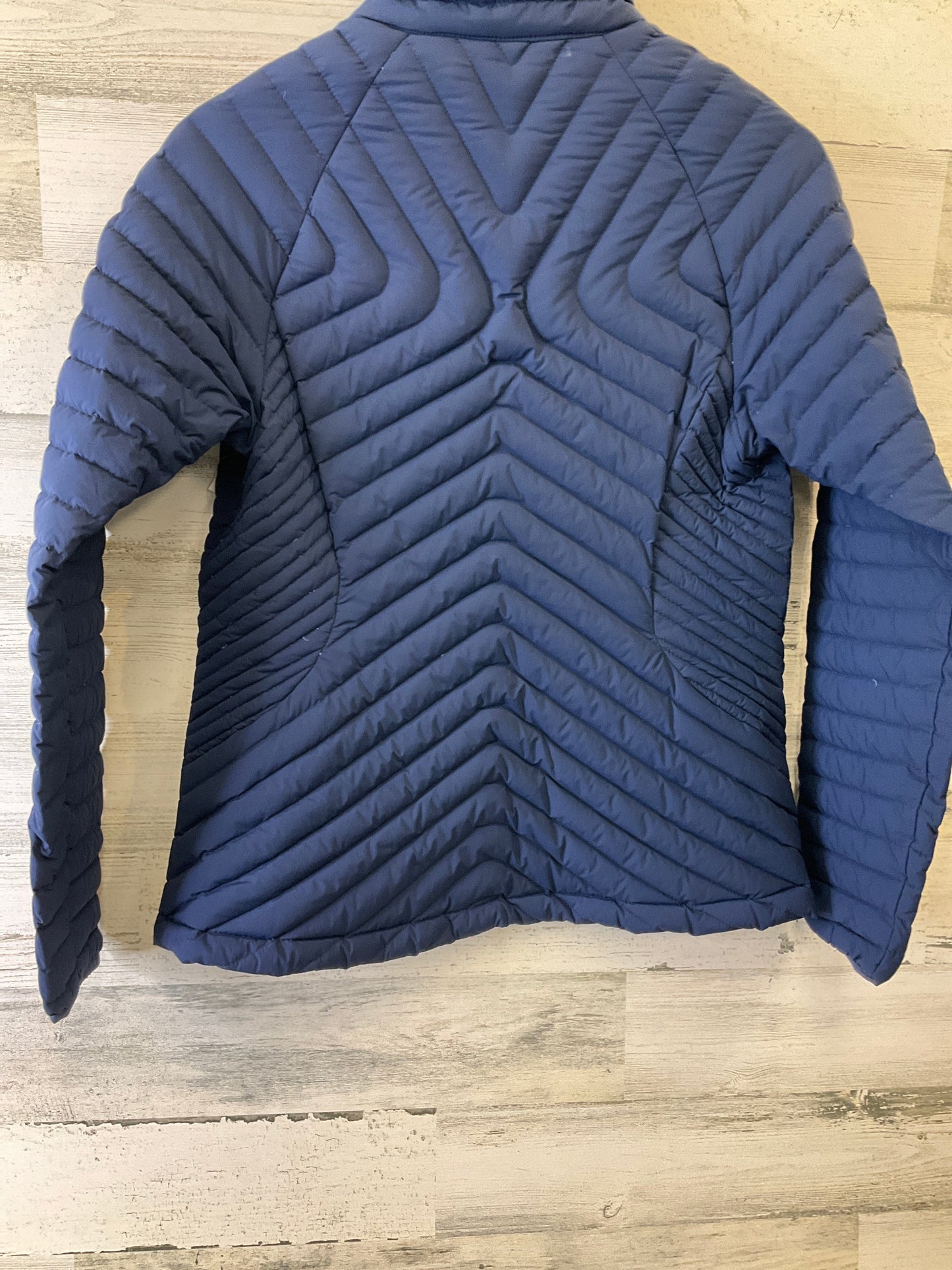 Jacket Puffer & Quilted By Eddie Bauer In Blue, Size: M